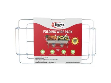 Sterno Silver Wire Chafing Dish Rack 1.50 in. H X 12.13 in. W X 22.75 in. L 1 pk on Sale