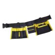 STANLEY Jr. Tool Belt Nylon Black Yellow Hot on Sale