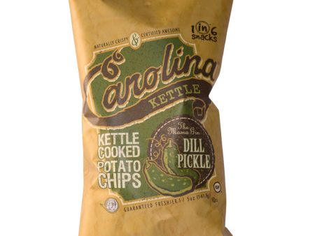 1 in 6 Snacks Carolina Dill Pickle Potato Chips 5 oz Bagged For Discount