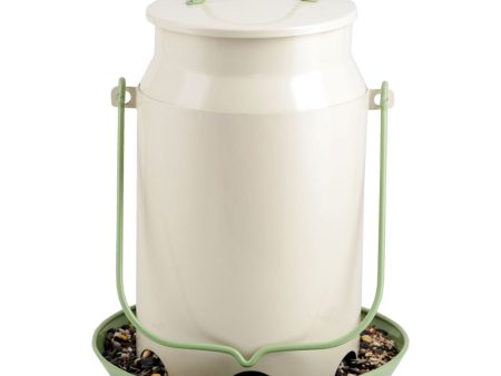 Perky-Pet Wild Bird 5 lb Metal Milk Pail Bird Feeder 5 ports For Discount