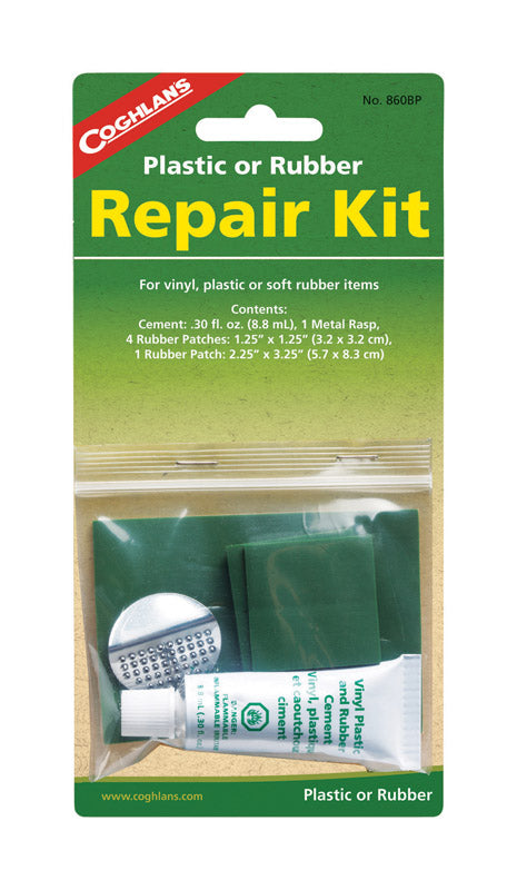 Coghlan s Green Plastic or Rubber Repair Kit 7.500 in. H X 3.750 in. W X 1.250 in. L 1 pk Online