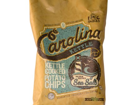 1 in 6 Snacks Carolina Outer Banks Sea Salt Potato Chips 5 oz Bagged Fashion