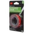 3M Double Sided 1 2 in. W X 5 ft. L Molding Tape Red For Sale