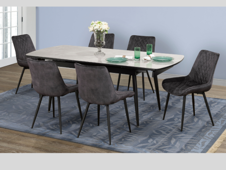 7-Piece Grey Dining Set Online now