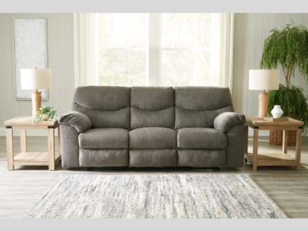 Alphons Brown Fabric Reclining Sofa Supply