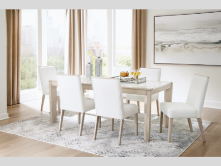 Dining Room Set with Acrylic Tabletop Online now