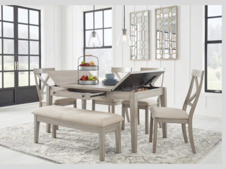 Storage Wooden Dining Set - Parellen Cheap