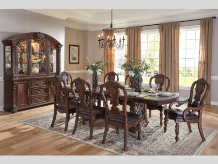 Traditional Style 7PC Dining Set in Oak Finish Sale