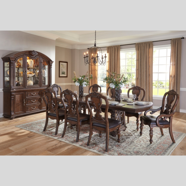 Traditional Style 7PC Dining Set in Oak Finish Sale