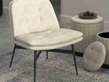 Accent Chair In Beige Fabric Supply