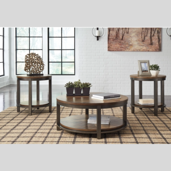 Ashley Wooden Coffee Table Set Sale