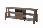 60 Inch TV Stand in Walnut Oak Fashion