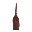 CT30129 BROWN - Simple Solid Color Shoulder Bag With Buckle Handle Design (was £11) Online Sale