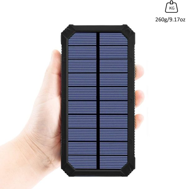 Solar Power Bank with Dual USB Ports Sale