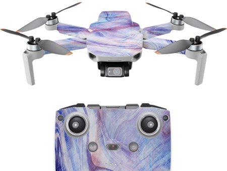 Purple Marble Pink Blue Swirl | Skin For DJI Mavic Mini 2 Discount