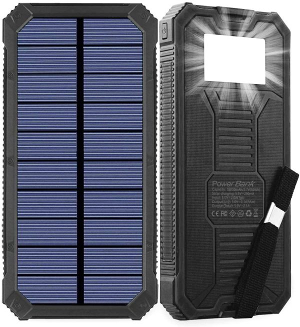 Solar Power Bank with Dual USB Ports Sale