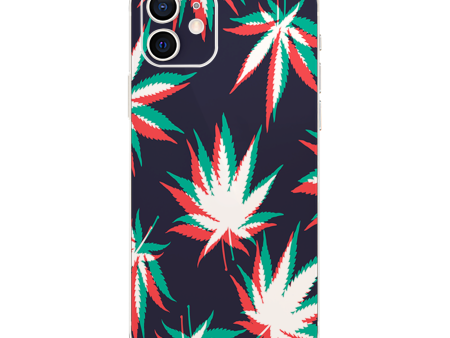 3D Holographic Weed Pot Leaf | Skin For Apple iPhone 12 For Sale