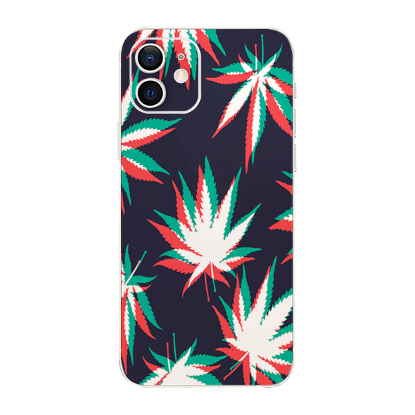 3D Holographic Weed Pot Leaf | Skin For Apple iPhone 12 For Sale