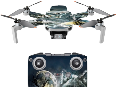 3 Wolves Moonlight | Skin For DJI Mavic Mini 2 Online Sale