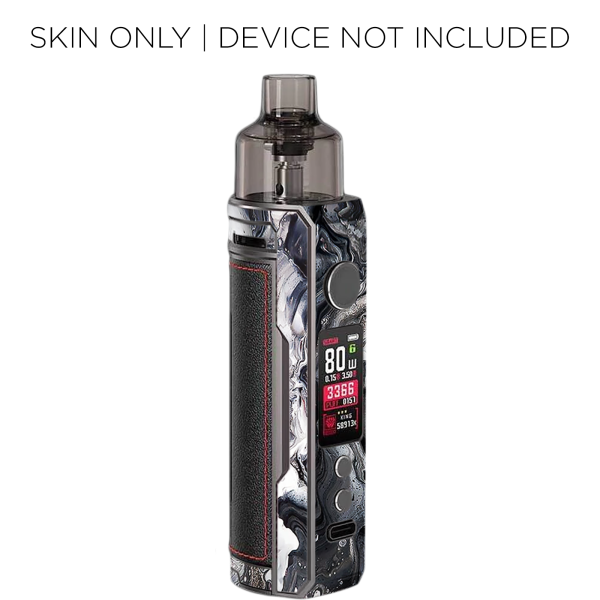 Marble White Grey Swirl Beautiful | Skin For VooPoo Drag X For Cheap