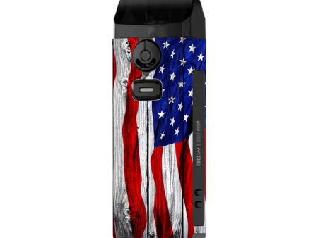 American Flag On Wood | Skin For Smok Nord 4 Online now