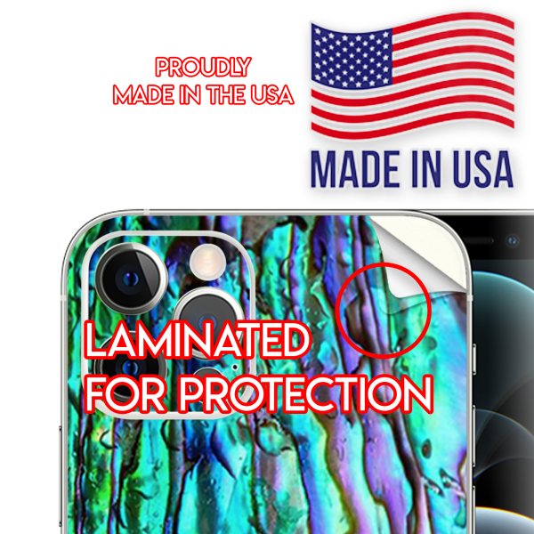 Abalone Ripples Green Blue Purple | Skin For Apple iPhone 12 Pro Max Cheap