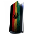 Rasta Weed Pot Leaf Red Gold Green | Skin For Playstation 5 Console Online