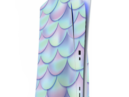 Mermaid Scales Blue Pink | Skin For Playstation 5 Console on Sale