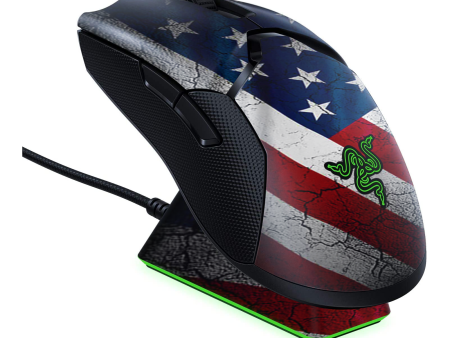 American Flag Distressed Wave | Skin For Razer Viper Ultimate Fashion