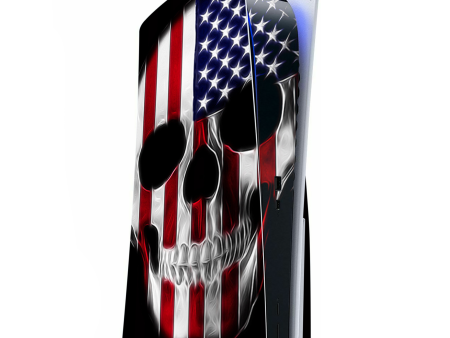 American Skull Flag In Skull | Skin For Playstation 5 Console For Cheap