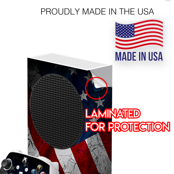 American Flag Distressed Wave | Skin For Xbox Series S Online Hot Sale