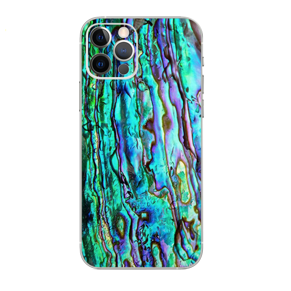 Abalone Ripples Green Blue Purple | Skin For Apple iPhone 12 Pro Max Cheap