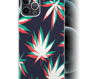 3D Holographic Weed Pot Leaf | Skin For Apple iPhone 12 Pro Supply