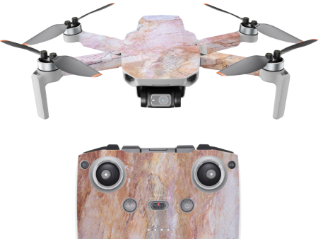 Rose Peach Pink Marble Pattern | Skin For DJI Mavic Mini 2 Hot on Sale