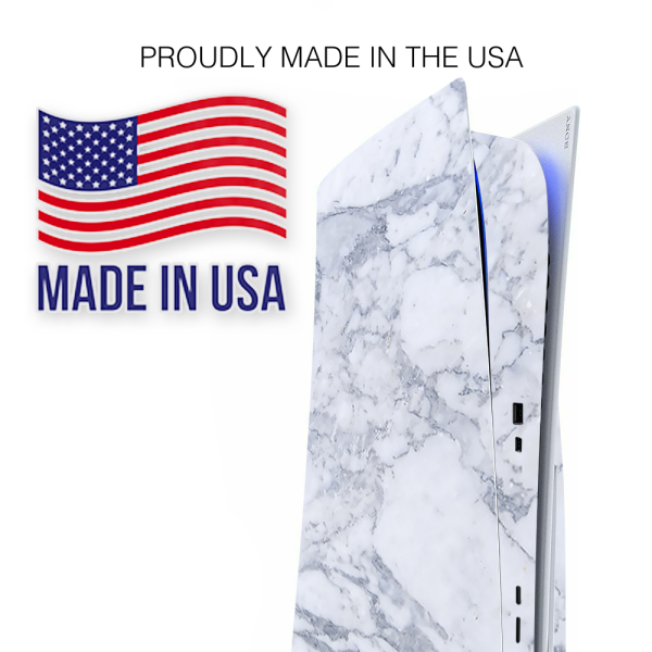 Grey White Standard Marble | Skin For Playstation 5 Console Sale