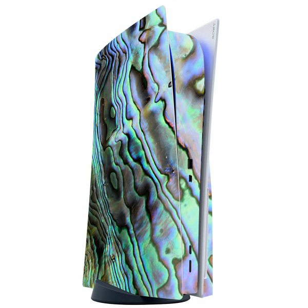 Abalone Ripples Green Blue Purple | Skin For Playstation 5 Console Cheap