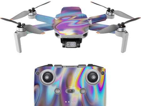 Opalescent Resin Marble Oil Slick | Skin For DJI Mavic Mini 2 on Sale