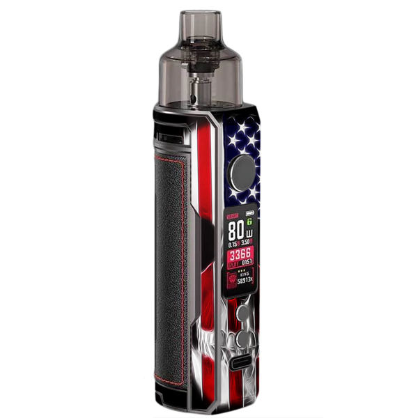 American Skull Flag In Skull | Skin For VooPoo Drag X For Sale