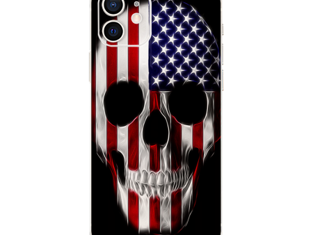 American Skull Flag In Skull | Skin For Apple iPhone 12 Online Sale