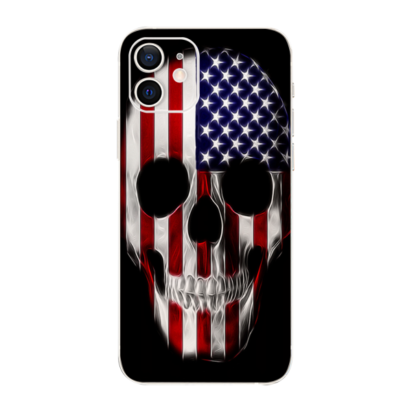 American Skull Flag In Skull | Skin For Apple iPhone 12 Online Sale