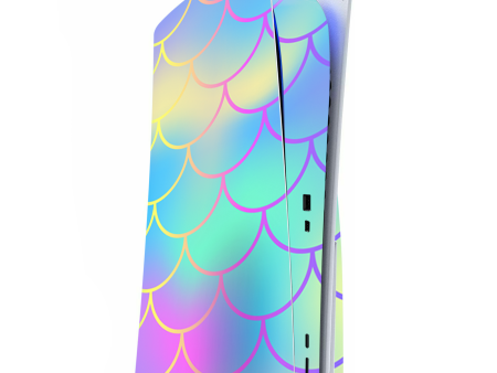 Pastel Colorful Mermaid Scales | Skin For Playstation 5 Console For Cheap