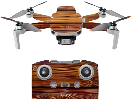 Red Deep Mahogany Wood Pattern | Skin For DJI Mavic Mini 2 Online now