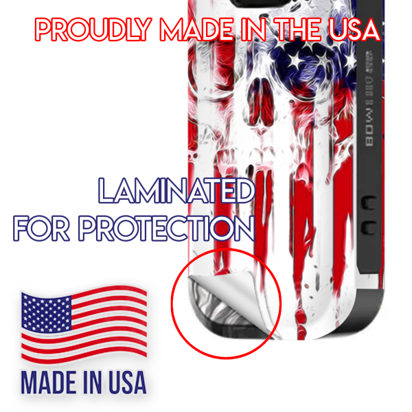 U.S.A. Flag Skull Drip | Skin For Smok Nord 4 Discount