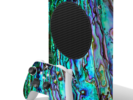 Abalone Ripples Green Blue Purple | Skin For Xbox Series S Online Sale