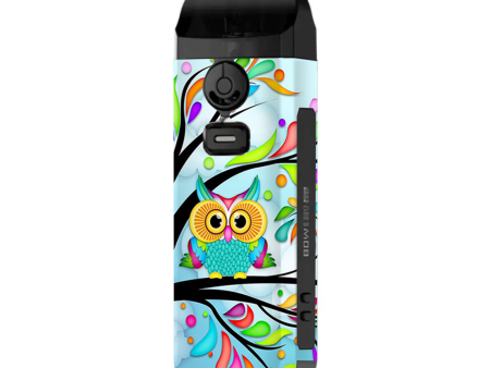 Colorful Artistic Owl In Tree | Skin For Smok Nord 4 Online Hot Sale