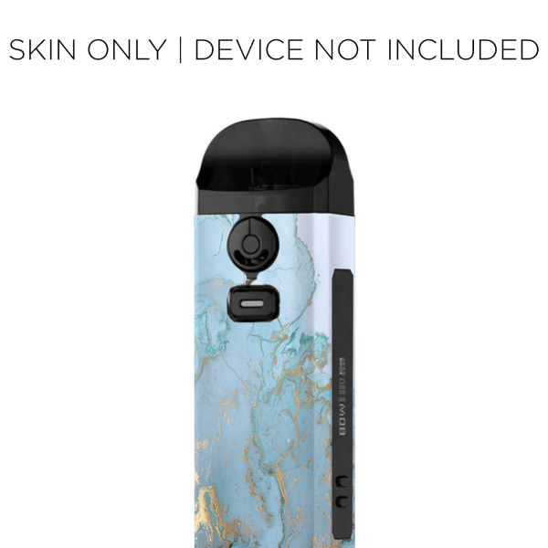 Teal Blue Gold White Marble Granite | Skin For Smok Nord 4 For Sale