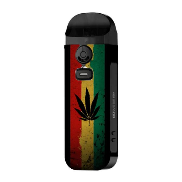 Rasta Weed Pot Leaf Red Gold Green | Skin For Smok Nord 4 For Cheap