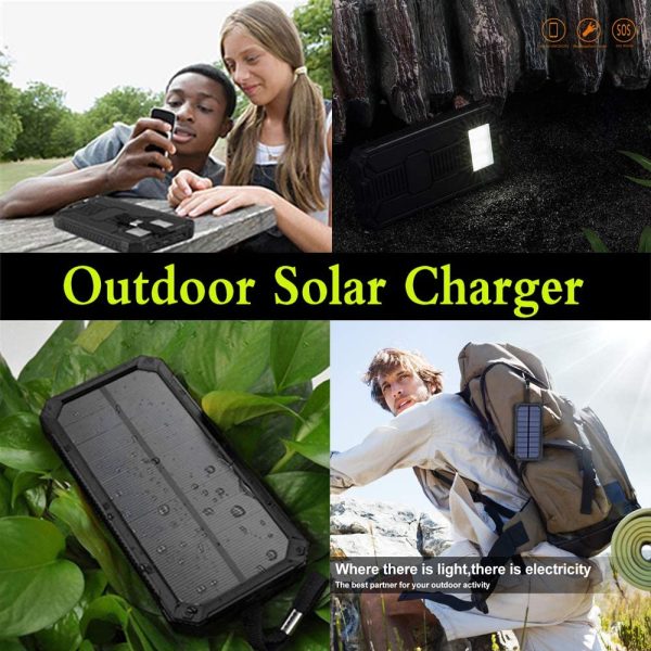 Solar Power Bank with Dual USB Ports Sale