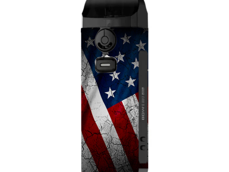 American Flag Distressed Wave | Skin For Smok Nord 4 on Sale