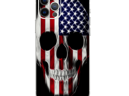 American Skull Flag In Skull | Skin For Apple iPhone 12 Pro Max For Sale